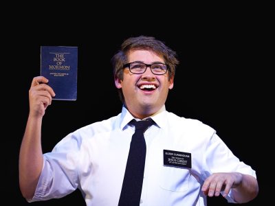 Conner Peirson in The Book Of Mormon - credit Paul Coltas