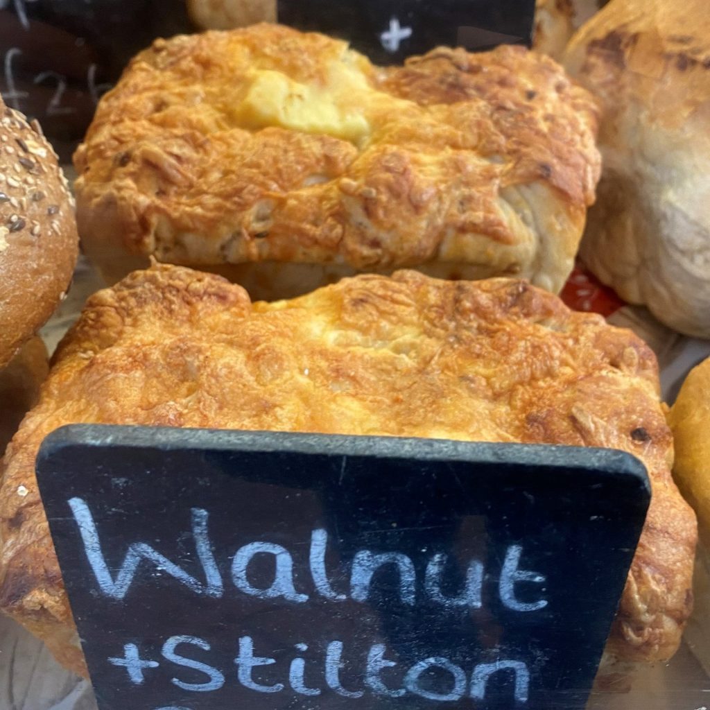 Walnut and stilton bread