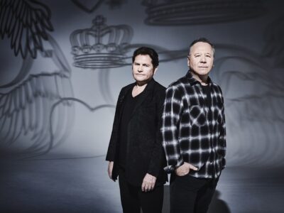 Simple Minds' Charlie Burchill and Jim Kerr - credit Dean Chalkley