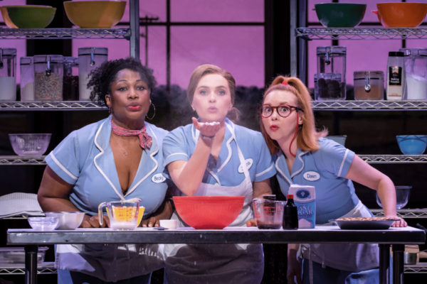 Waitress, Wendy Mae Brown 'Becky', Chelsea Halfpenny 'Jenna' and Evelyn Hoskins 'Dawn' - credit: Johan Persson